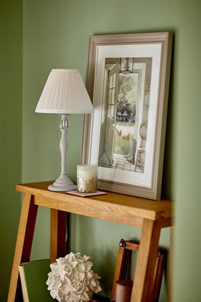 (image for) Laura Ashley Ellis Table Lamp Grey With Grey Shade
